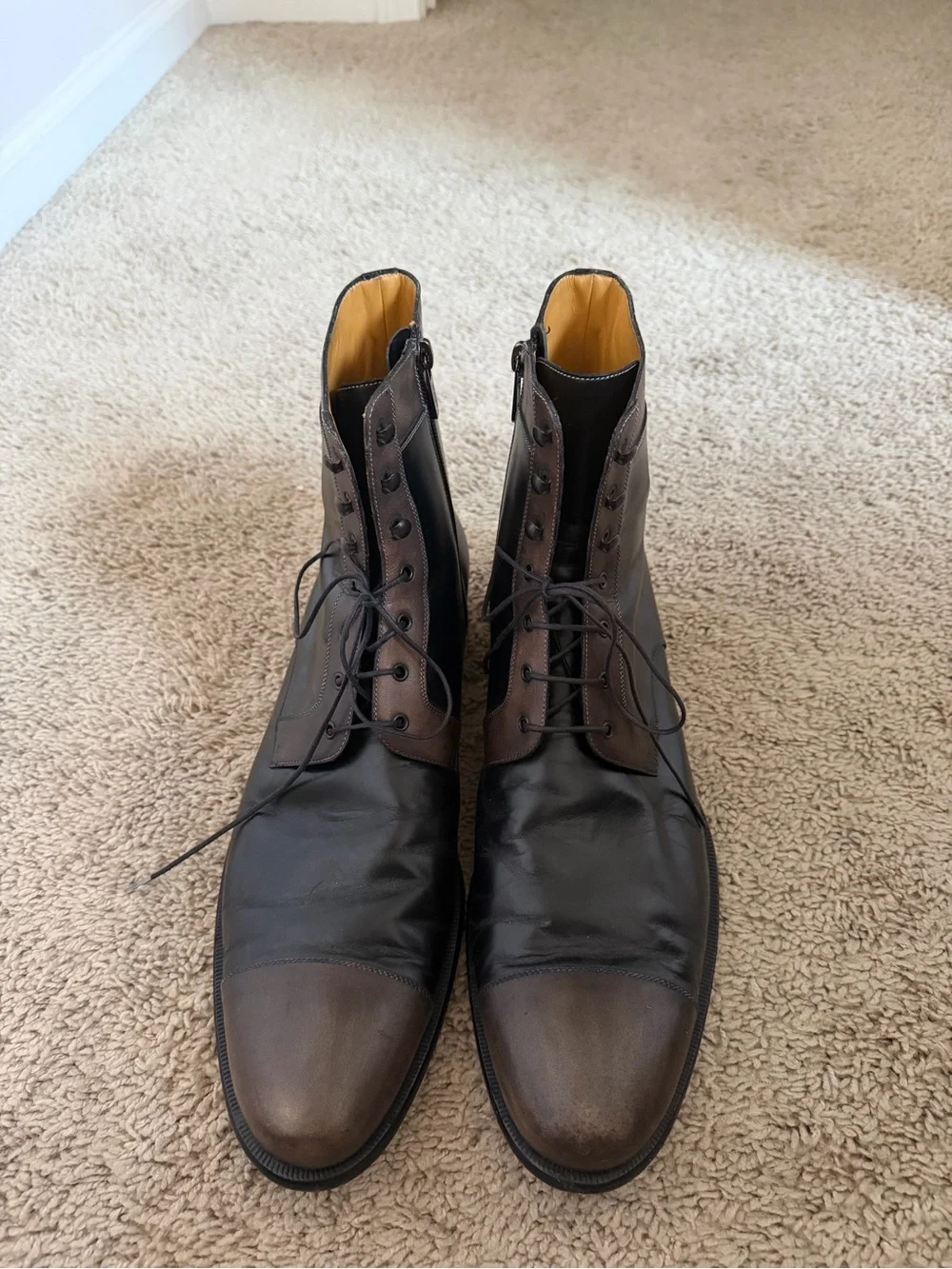 a. testoni real leather
